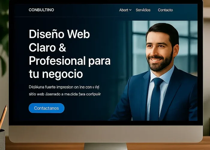 Diseño web claro y profesional para tu negocio